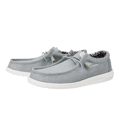 Kids Wally Toddler Stretch Canvas - Light Grey | HEYDUDE