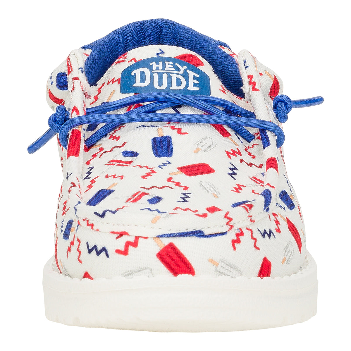 Kids Wally Youth Summer Americana - Navy/Multi | HEYDUDE