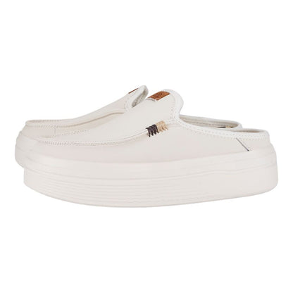 Women Austin Lift Leather Women - White | HEYDUDE