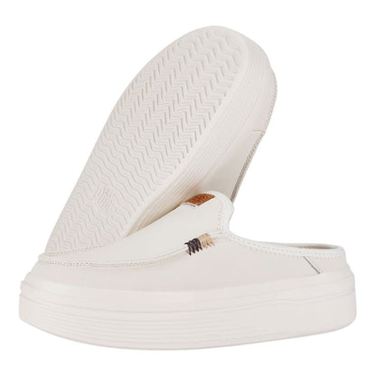 Women Austin Lift Leather Women - White | HEYDUDE