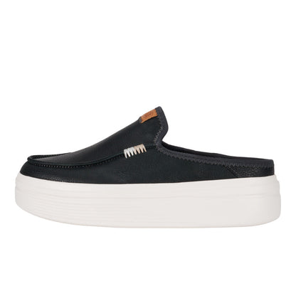 Women Austin Lift Leather Women - Black | HEYDUDE