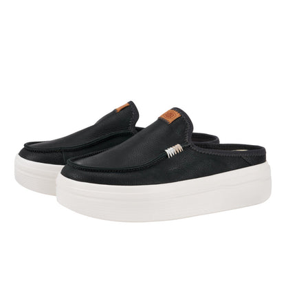 Women Austin Lift Leather Women - Black | HEYDUDE