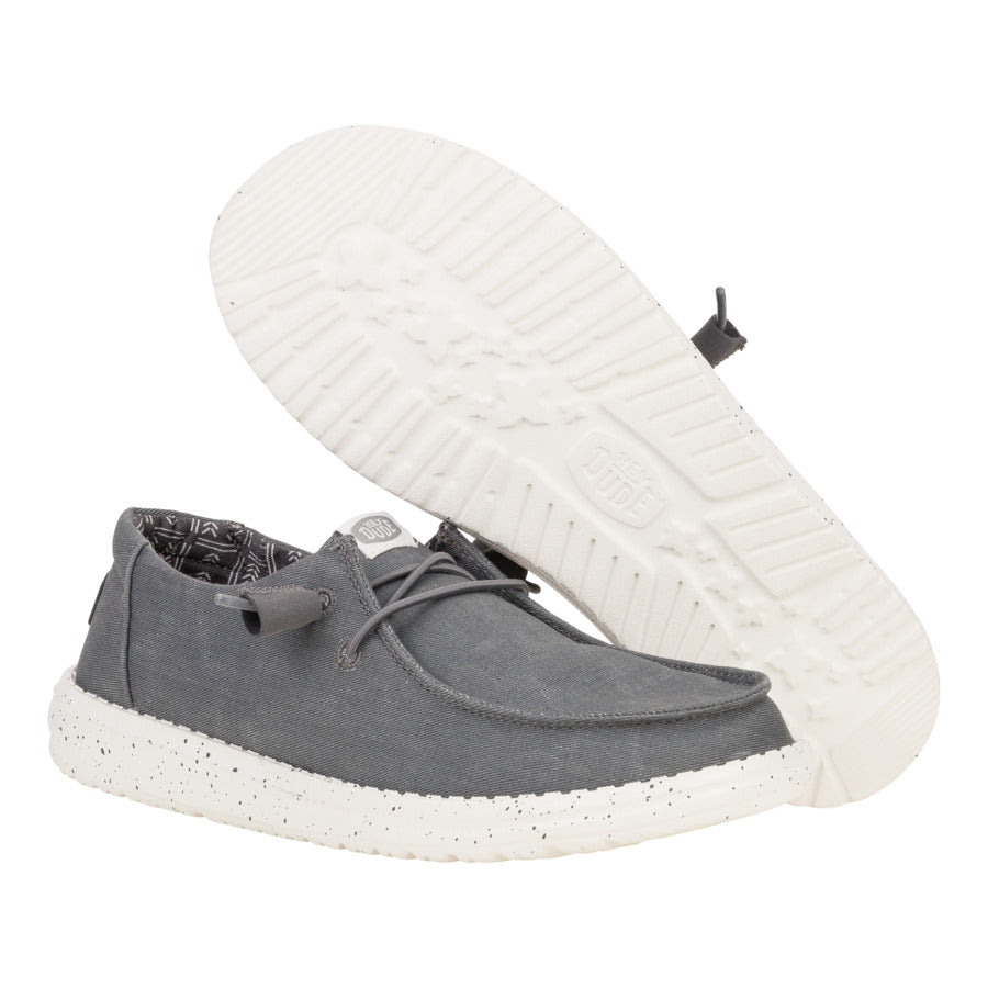 Women Wendy Stretch Canvas - Dark Grey | HEYDUDE