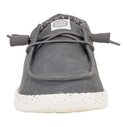 Women Wendy Stretch Canvas - Dark Grey | HEYDUDE