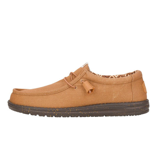 Men Wally Stretch Canvas  - Nut | HEYDUDE
