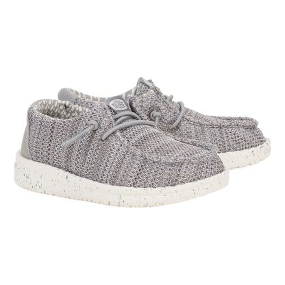 Kids Wally Toddler Stretch Sox - Grey | HEYDUDE