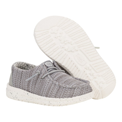 Kids Wally Toddler Stretch Sox - Grey | HEYDUDE