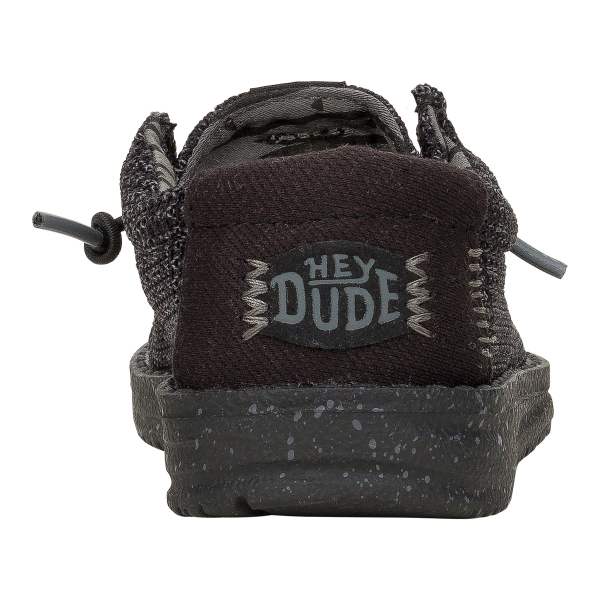 Kids Wally Toddler Stretch Mesh - Black/Black | HEYDUDE