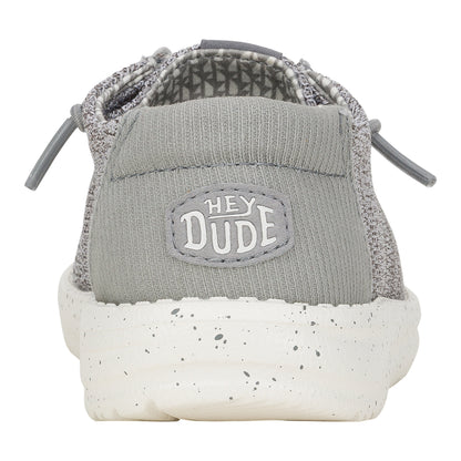 Kids Wally Youth Stretch Mesh - Grey | HEYDUDE
