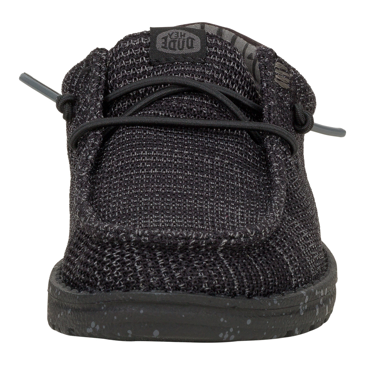Kids Wally Youth Stretch Mesh  - Black/Black | HEYDUDE