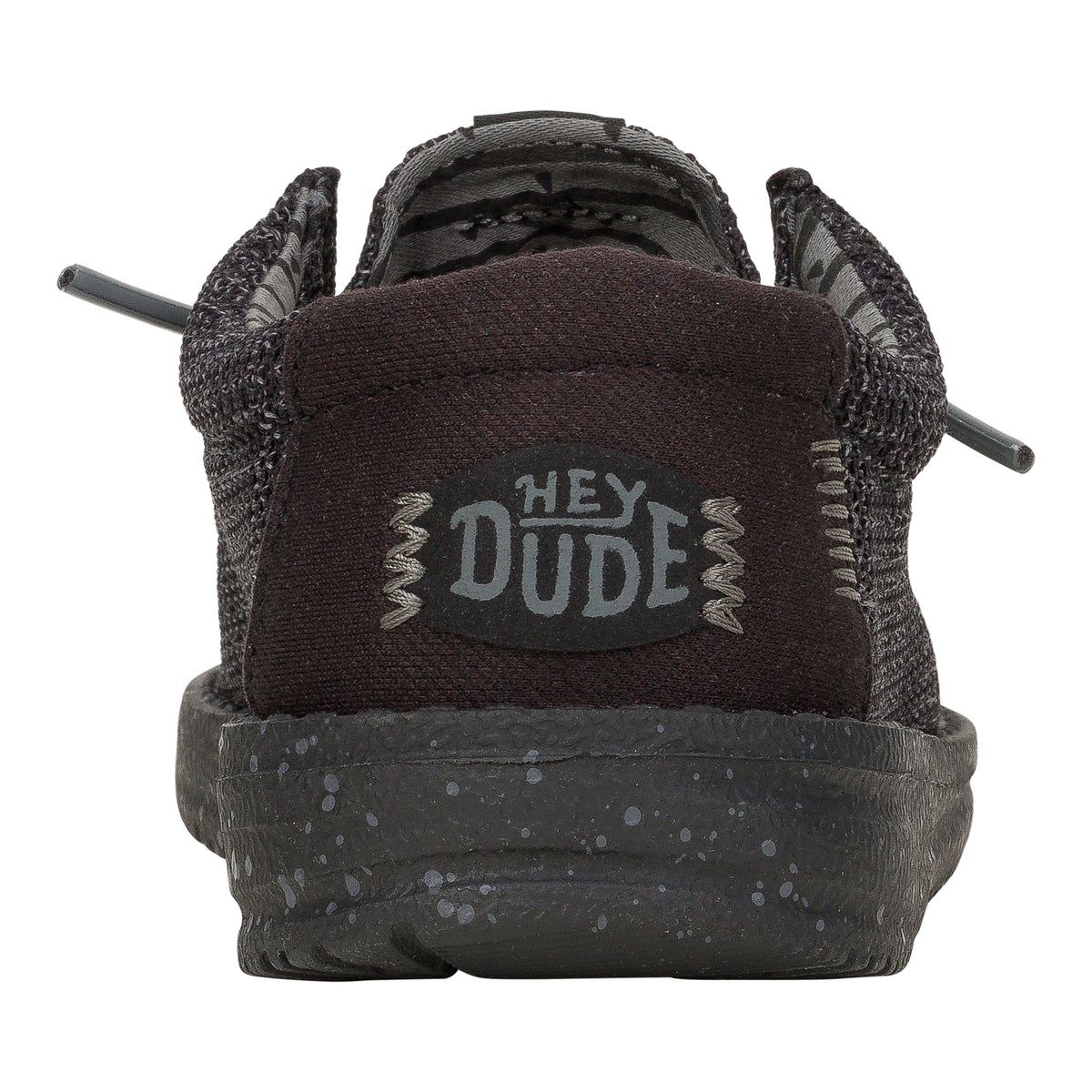 Kids Wally Youth Stretch Mesh  - Black/Black | HEYDUDE