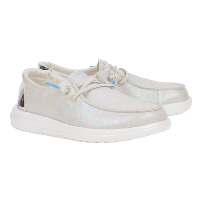 Kids Wendy Youth Iridescent Sparkle  - Silver | HEYDUDE