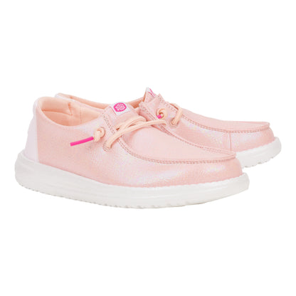 Kids Wendy Youth Iridescent Sparkle  - Pink | HEYDUDE