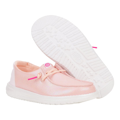 Kids Wendy Youth Iridescent Sparkle  - Pink | HEYDUDE