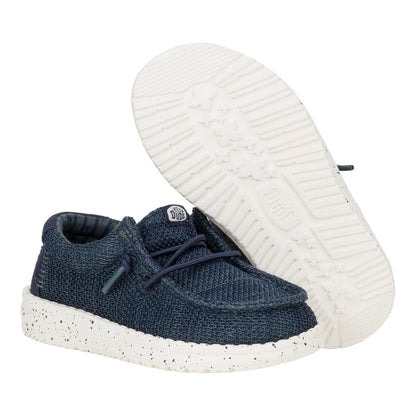 Kids Wally Toddler Stretch Sox - Navy | HEYDUDE