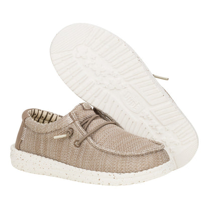 Kids Wally Youth Stretch Sox - Walnut | HEYDUDE