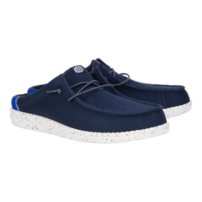 Men Wally Slip Varsity - Navy | HEYDUDE