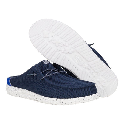 Men Wally Slip Varsity - Navy | HEYDUDE