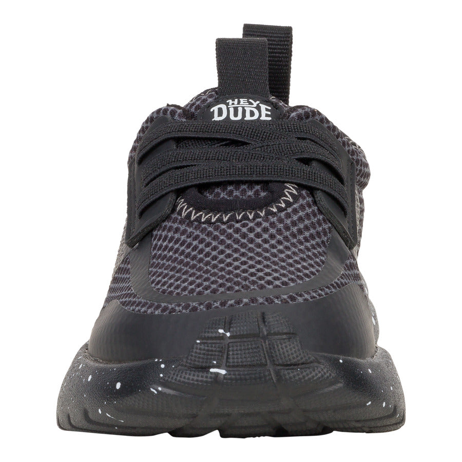Kids Sirocco Play Toddler Varsity - Black/Black | HEYDUDE