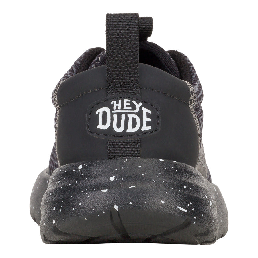 Kids Sirocco Play Toddler Varsity - Black/Black | HEYDUDE