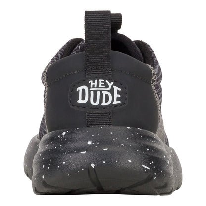Kids Sirocco Play Toddler Varsity - Black/Black | HEYDUDE