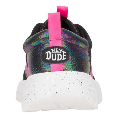 Kids Sirocco Play Youth Brights - Black/Pink | HEYDUDE