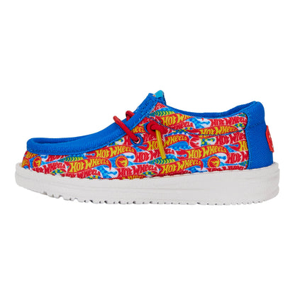 Kids Wally Hot Wheels Toddler - Blue/Multi | HEYDUDE