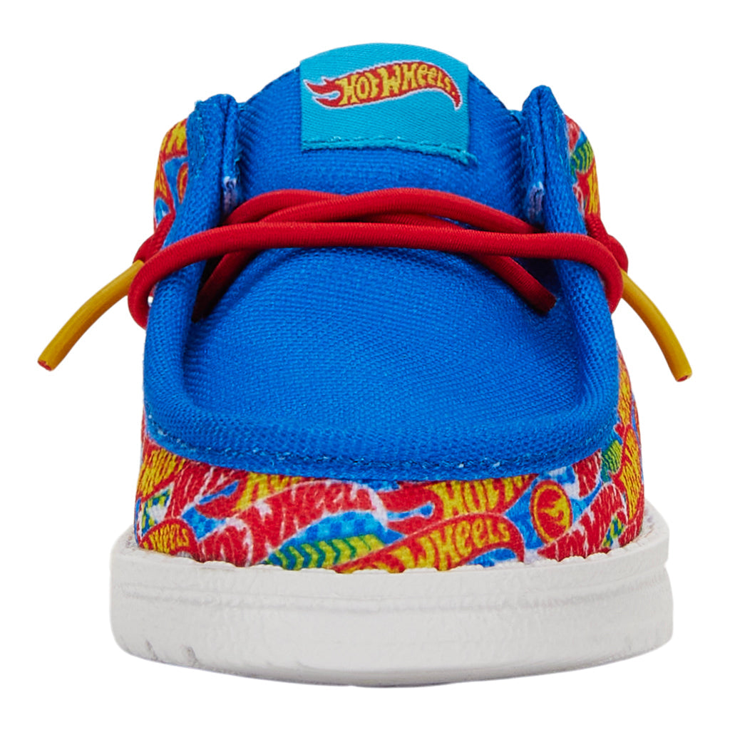Kids Wally Hot Wheels Toddler - Blue/Multi | HEYDUDE