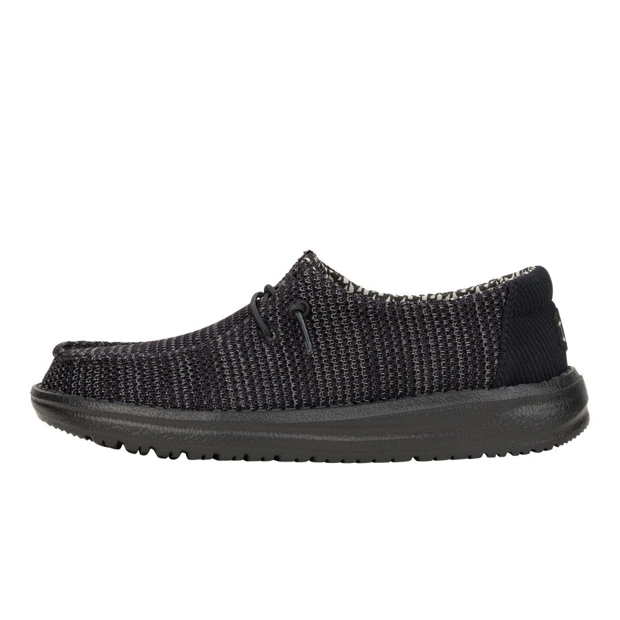 Kids Wendy Youth Stretch Mesh - Black/Black | HEYDUDE