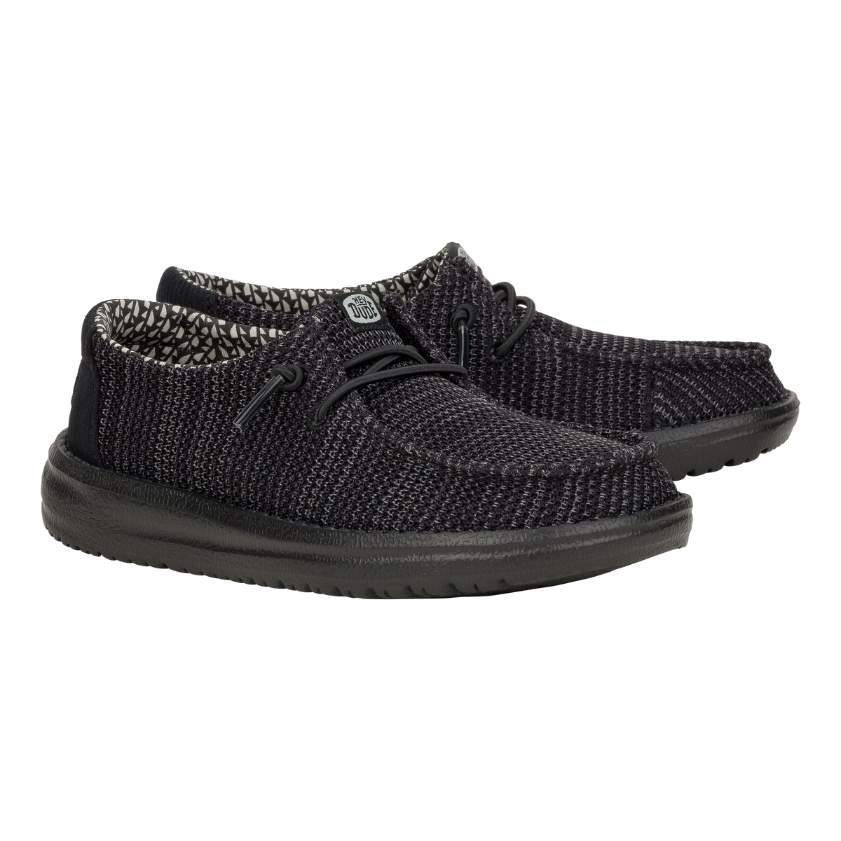 Kids Wendy Youth Stretch Mesh - Black/Black | HEYDUDE