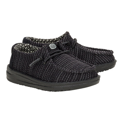 Kids Wendy Toddler Stretch Sox - Black/Black | HEYDUDE