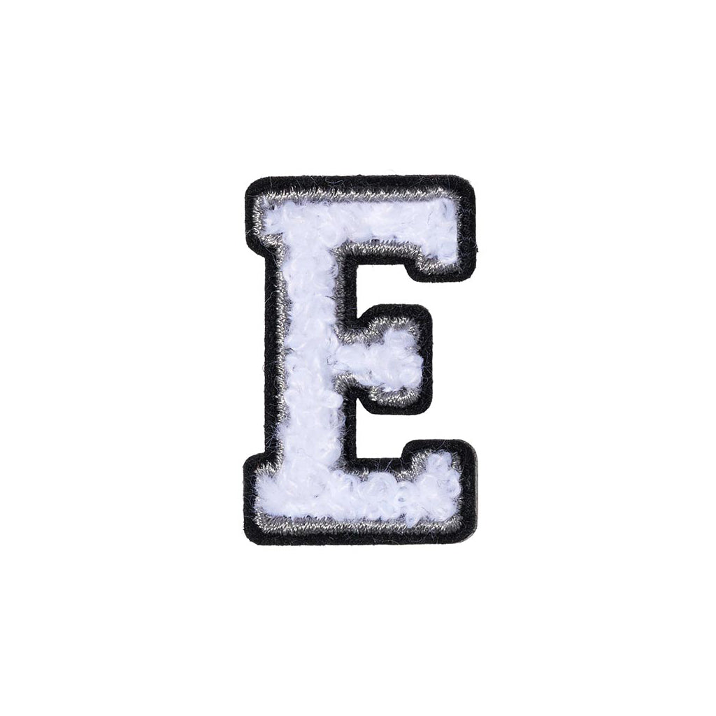 Women Letter E Patch - E Black/White | HEYDUDE