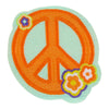 Peace Flower Orange/Aqua