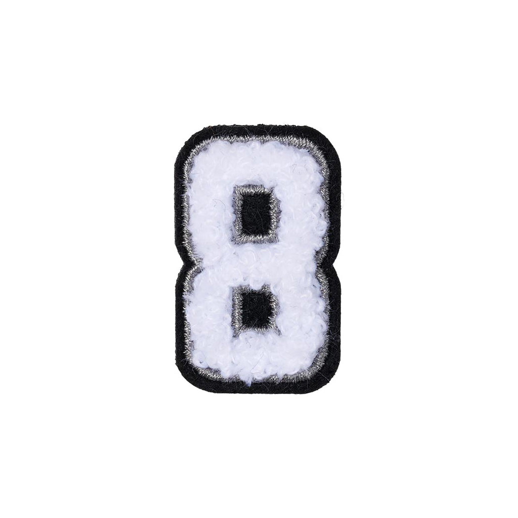 Women Number 8 Patch - 8 Black/White | HEYDUDE