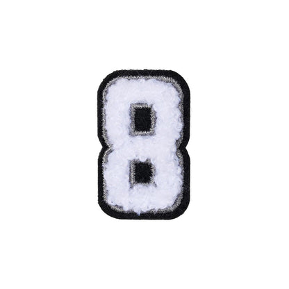 Women Number 8 Patch - 8 Black/White | HEYDUDE