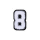 8 Black/White