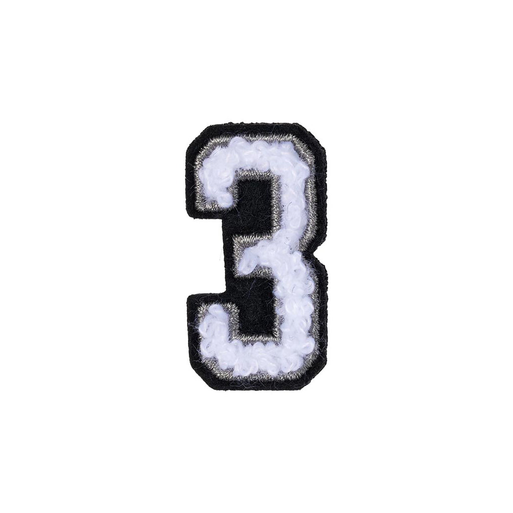 Women Number 3 Patch - 3 Black/White | HEYDUDE