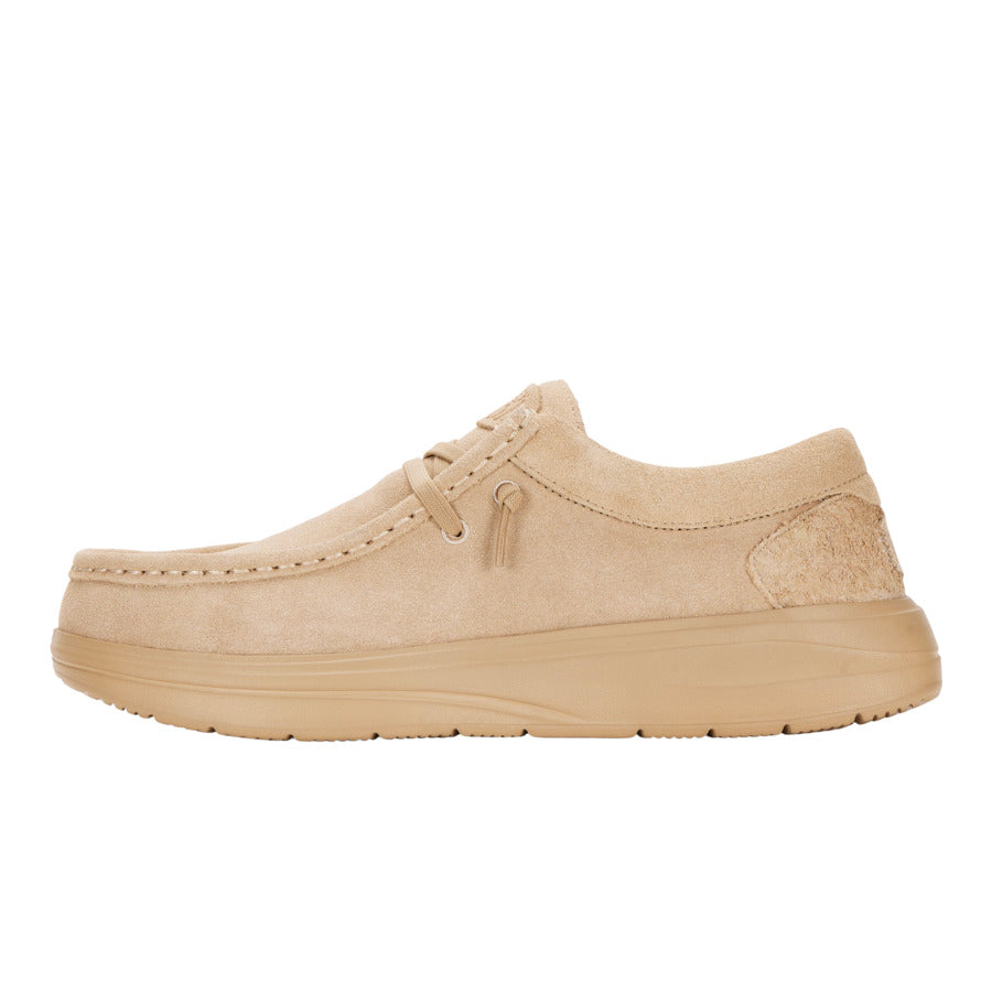 Women Wendy Comf Suede - Tan | HEYDUDE