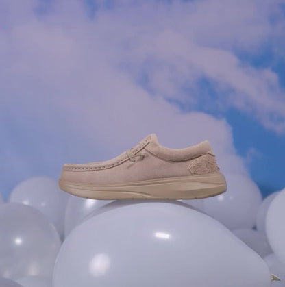 Women Wendy Comf Suede - Tan | HEYDUDE
