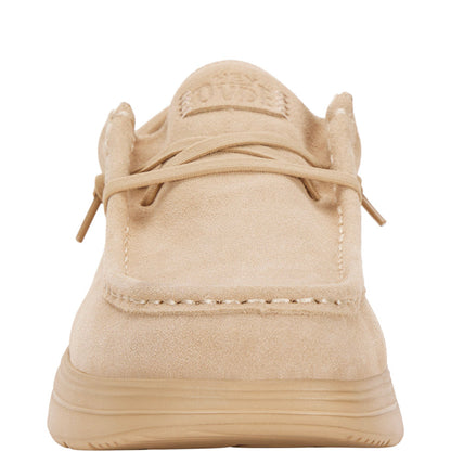 Women Wendy Comf Suede - Tan | HEYDUDE