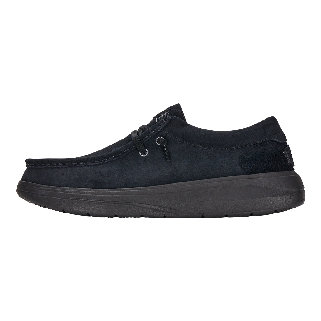 Men Wally Comf Suede - Black | HEYDUDE