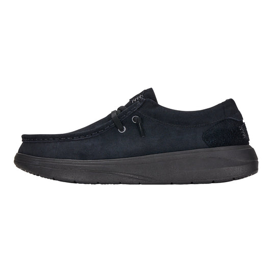 Men Wally Comf Suede - Black | HEYDUDE
