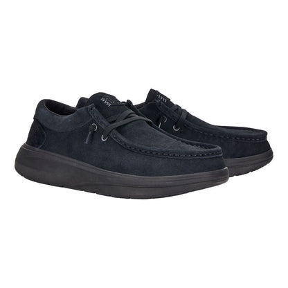 Men Wally Comf Suede - Black | HEYDUDE