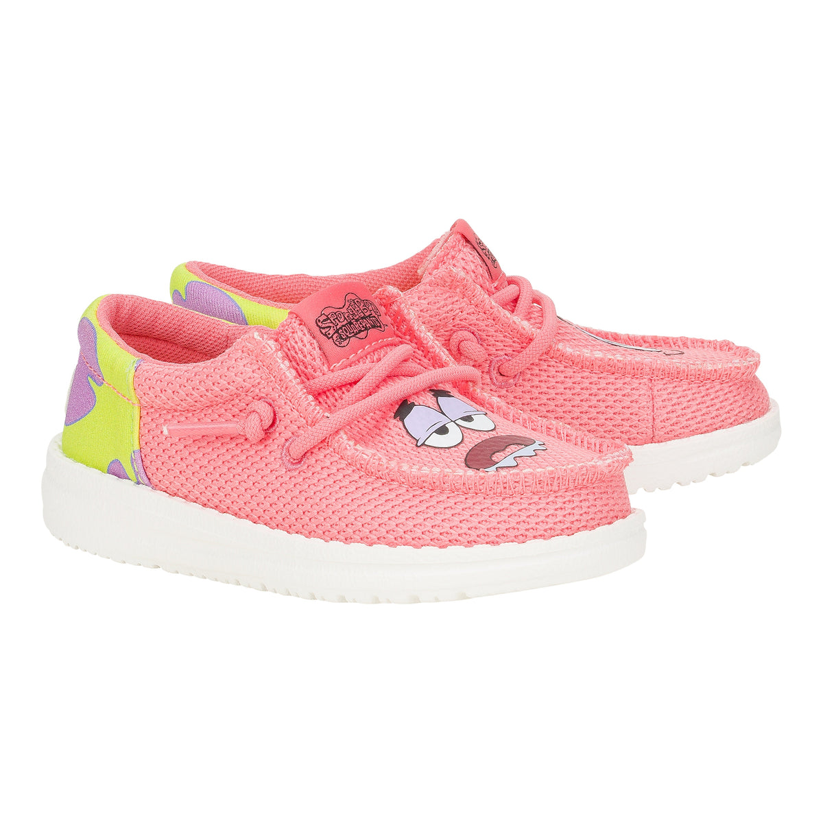 Kids Wally Funk Toddler SpongeBob Patrick - Pink/Green | HEYDUDE