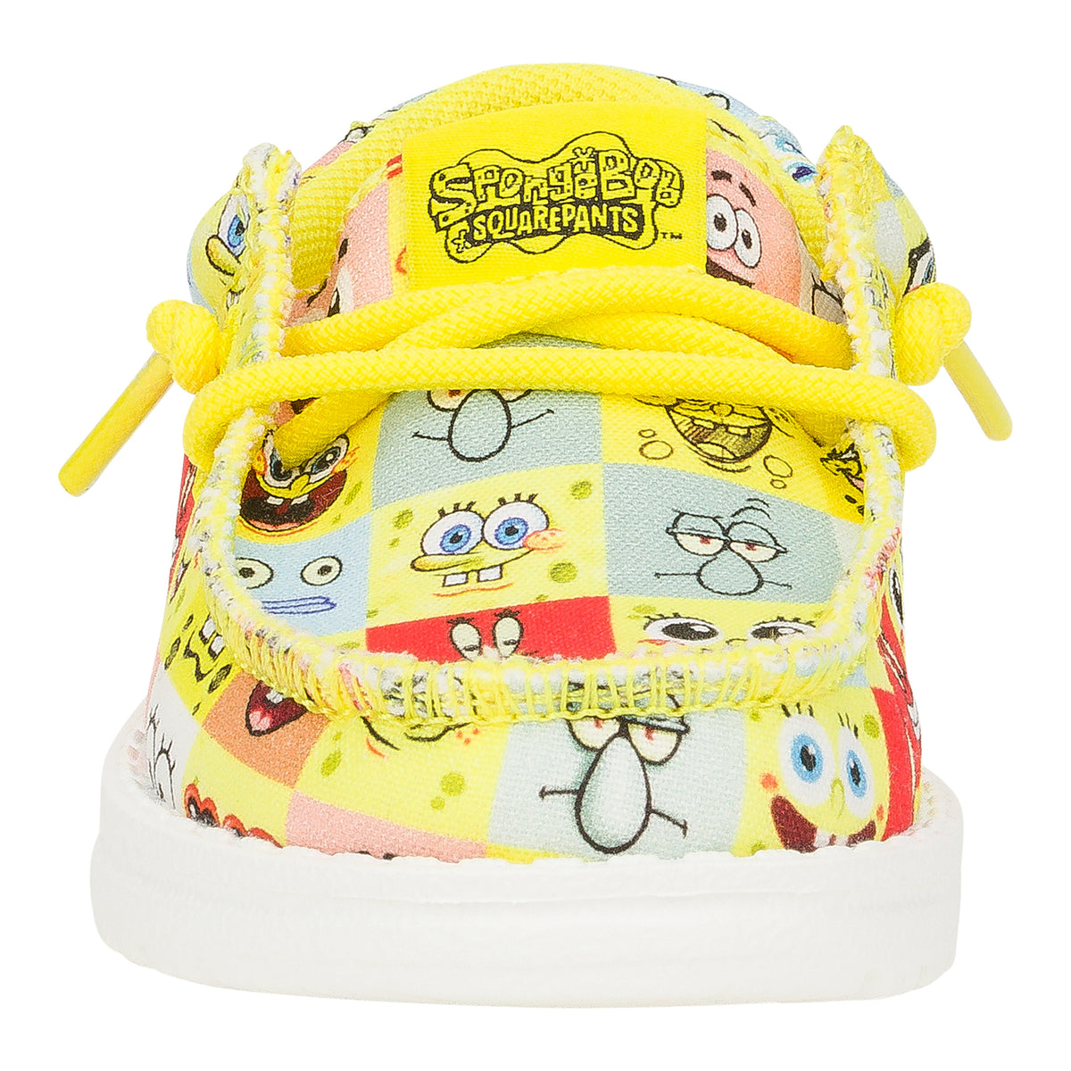 Kids Wally Toddler SpongeBob Faces - Cyber Yellow/Multi | HEYDUDE