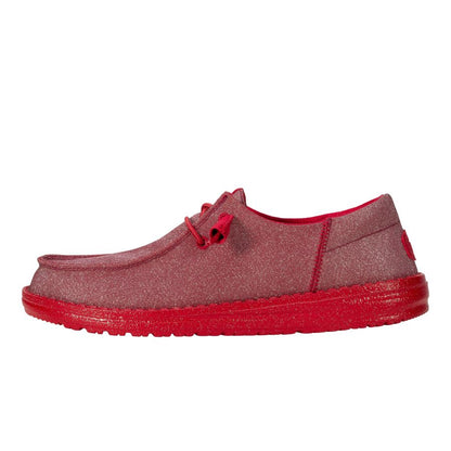 Women Wendy Funk Mono Sparkle - Holiday Red | HEYDUDE