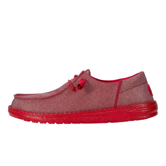 Women Wendy Funk Mono Sparkle - Holiday Red | HEYDUDE