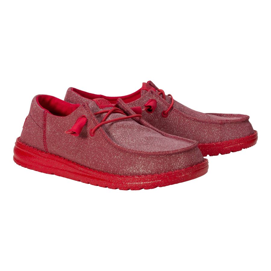 Women Wendy Funk Mono Sparkle - Holiday Red | HEYDUDE