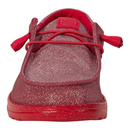 Women Wendy Funk Mono Sparkle - Holiday Red | HEYDUDE