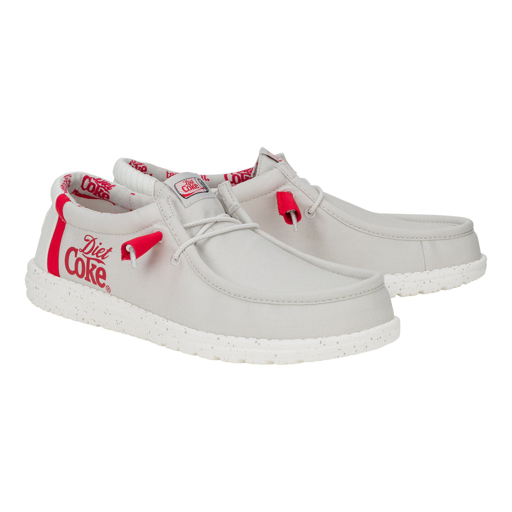 Men Wally Diet Coke - True Grey/Red | HEYDUDE